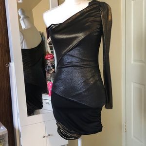 Bebe Addiction sexy one shoulder dress